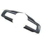 Carbon Fiber Steering Wheel Cover Trim Accessories for Ford Mustang 2015+