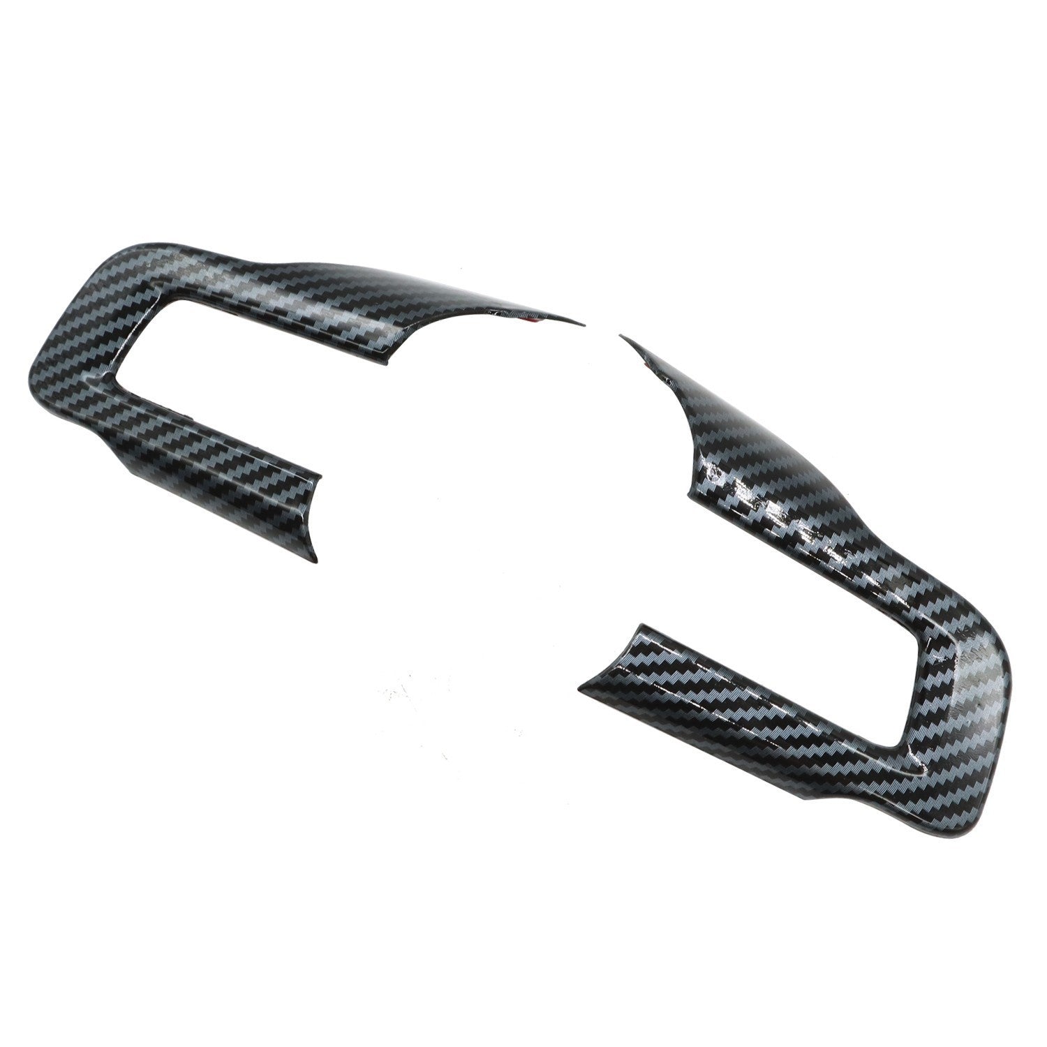 Carbon Fiber Steering Wheel Cover Trim Accessories for Ford Mustang 2015+