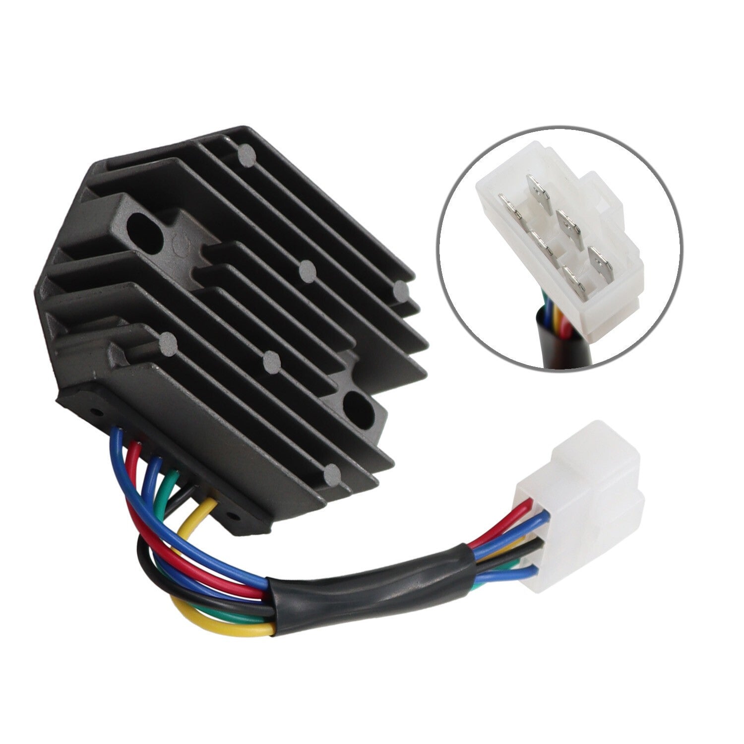 Kubota Voltage Regulator Rectifier 15351-64601 15531-64603 6 Wire Compatible