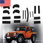 17PCS Jeep Wrangler JK 2007-2018 Hardtop Foam Headliner Seal Kit 68026937AB