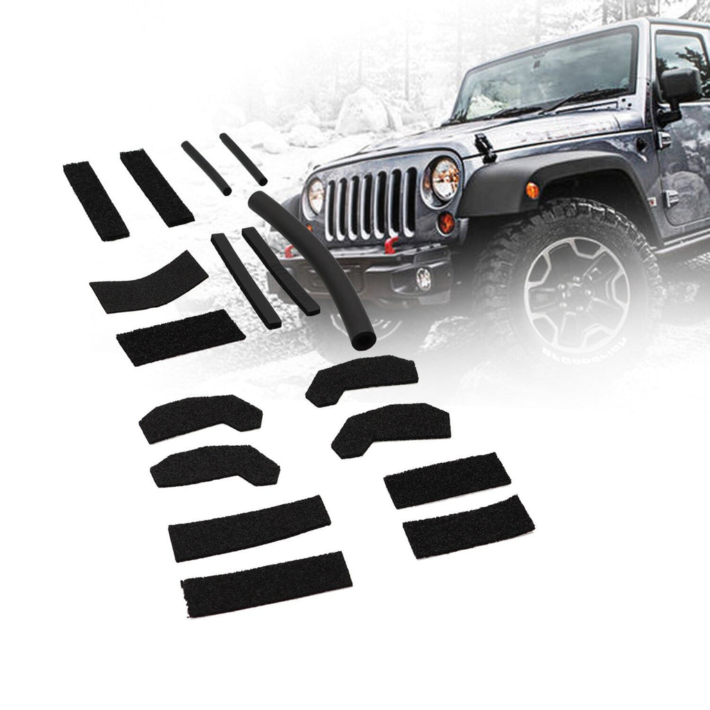 17PCS Jeep Wrangler JK 2007-2018 Hardtop Foam Headliner Seal Kit 68026937AB