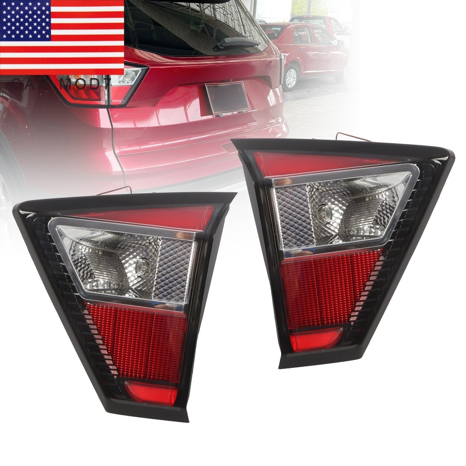 Pair Left & Right Rear Tail Brake Lights for Ford Escape 2017-2019