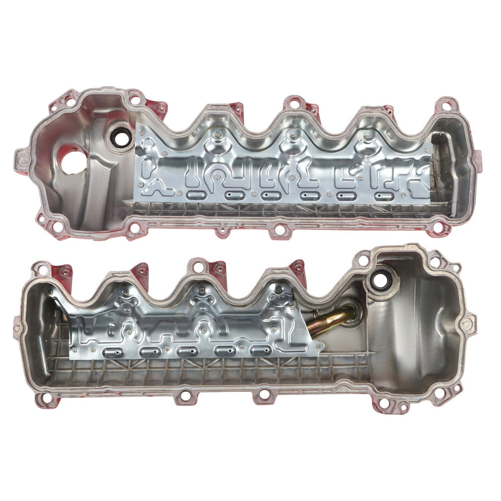 2 Aluminum Valve Covers for Ford Expedition 05-14 5.4L & Explorer 06-10 4.6L