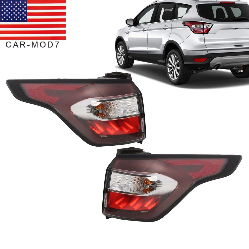 2 PCS 2017-2019 Ford Escape Kuga Halogen Left & Right Brake Tail Lights