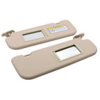 2x Beige Sun Visor w/Mirror Right & Left Hyundai Elantra MD 2011-2015