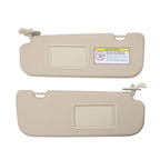 2x Beige Sun Visor w/Mirror Right & Left Hyundai Elantra MD 2011-2015
