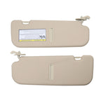 2x Beige Sun Visor w/Mirror Right & Left Hyundai Elantra MD 2011-2015