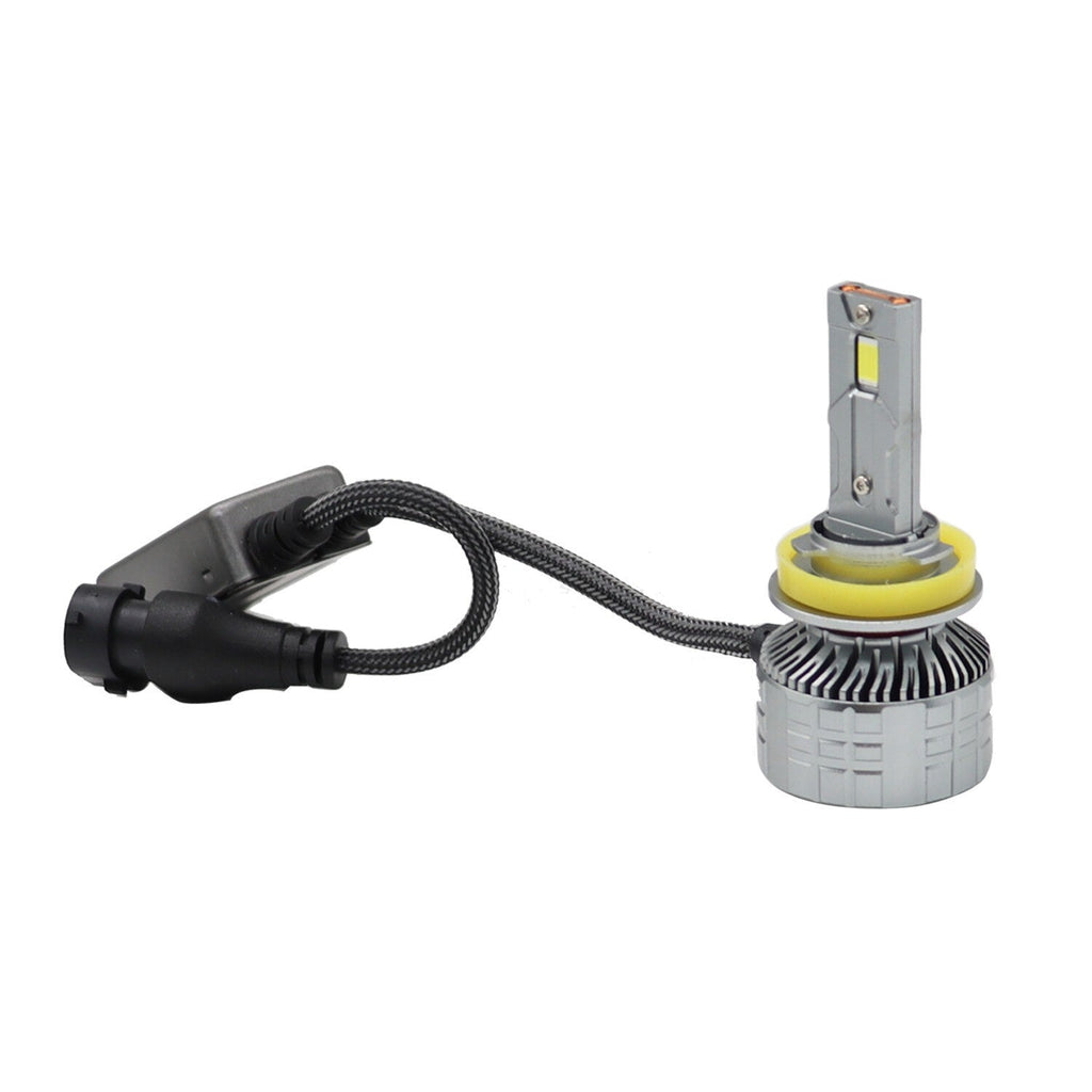 H11 LED Headlight Kit 6000K White High Low Beam Bulbs 2-Sides