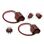 2x 9006 HB4 Female Wire Pigtail Headlight Low Beam Socket Harness Plug
