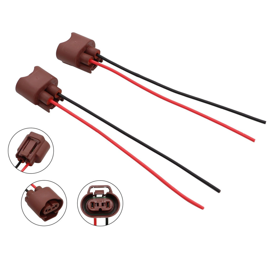 2x 9006 HB4 Female Wire Pigtail Headlight Low Beam Socket Harness Plug