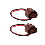 2x 9006 HB4 Female Wire Pigtail Headlight Low Beam Socket Harness Plug