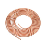 2× New Copper Brake Line Tubing Kit 1/4" OD 25ft Coil with 32 Fittings