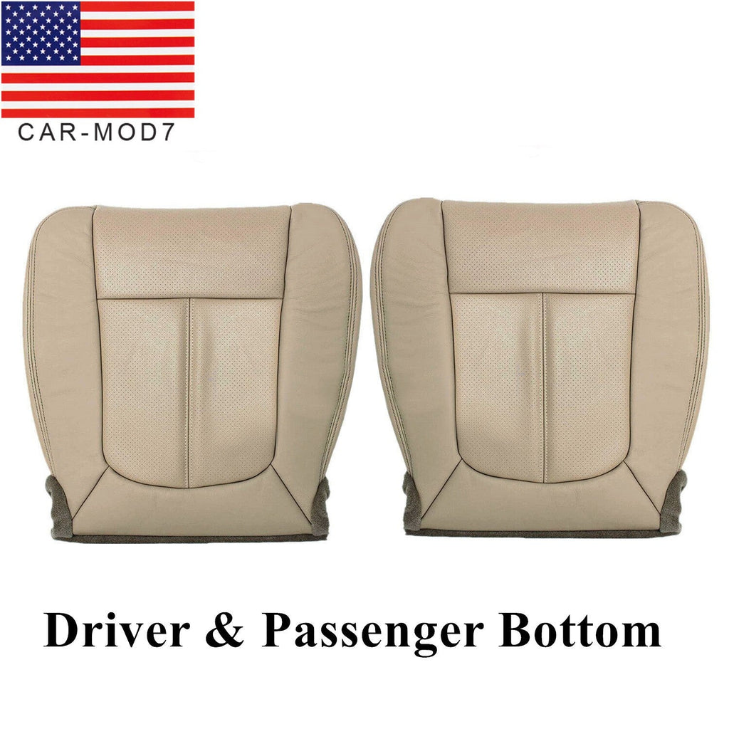2011-2016 Ford F250 F350 Lariat Tan Perforated Driver & Passenger Seat Covers