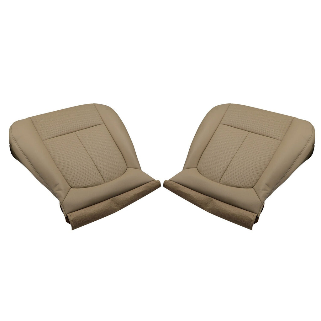 2011-2016 Ford F250 F350 Lariat Tan Perforated Driver & Passenger Seat Covers