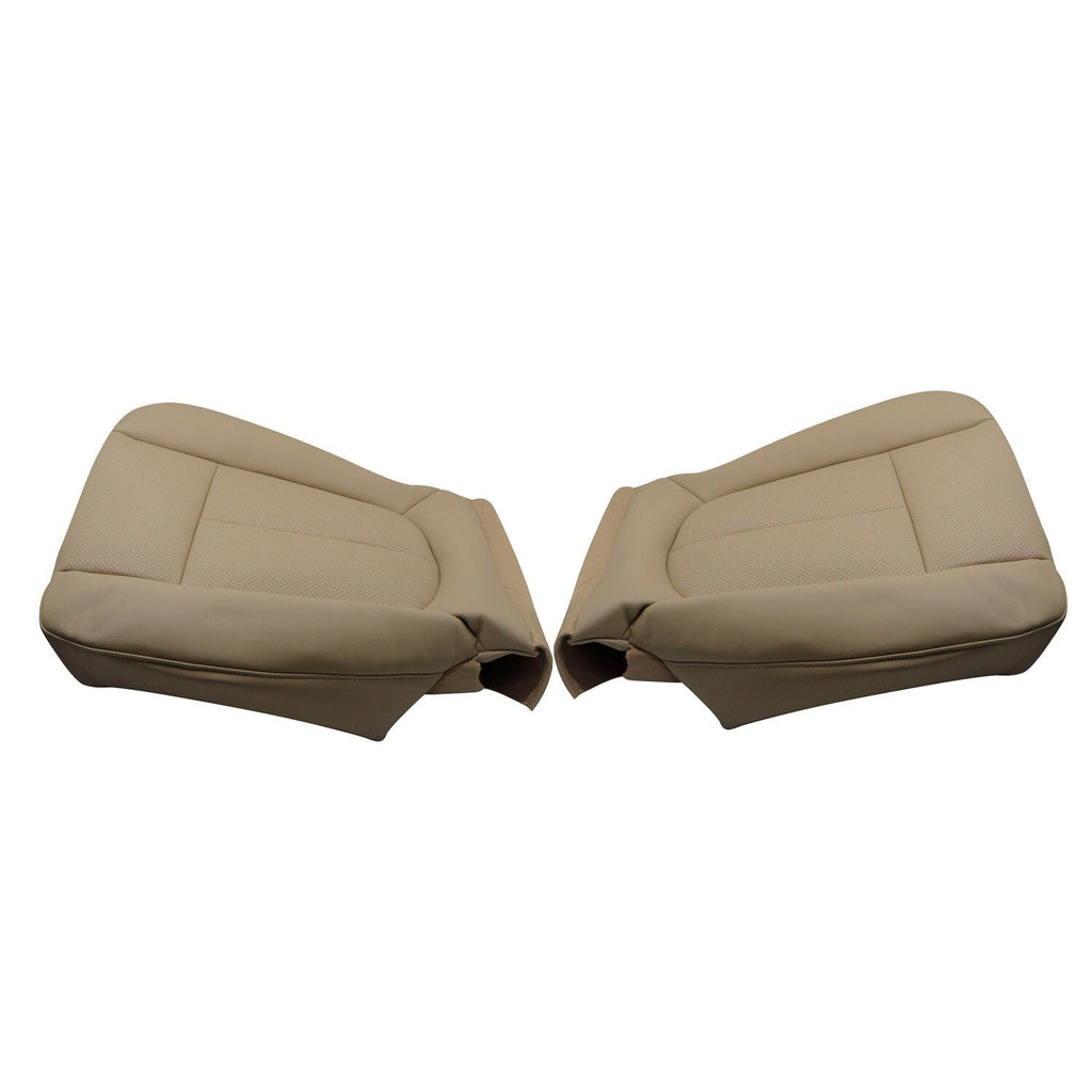2011-2016 Ford F250 F350 Lariat Tan Perforated Driver & Passenger Seat Covers