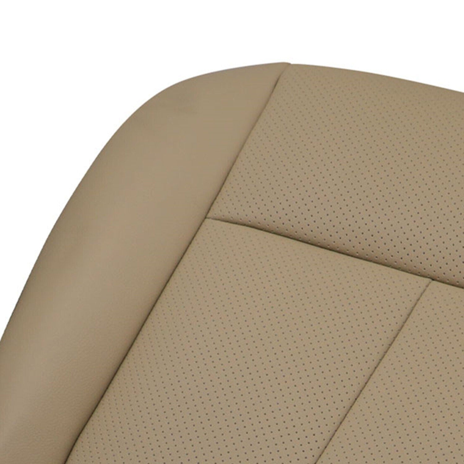 2011-2016 Ford F250 F350 Lariat Tan Perforated Driver & Passenger Seat Covers