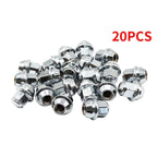 20Pcs 14x1.5 Chrome Lug Nuts ACPZ1012M/D for 2015-23 Ford Edge Mustang