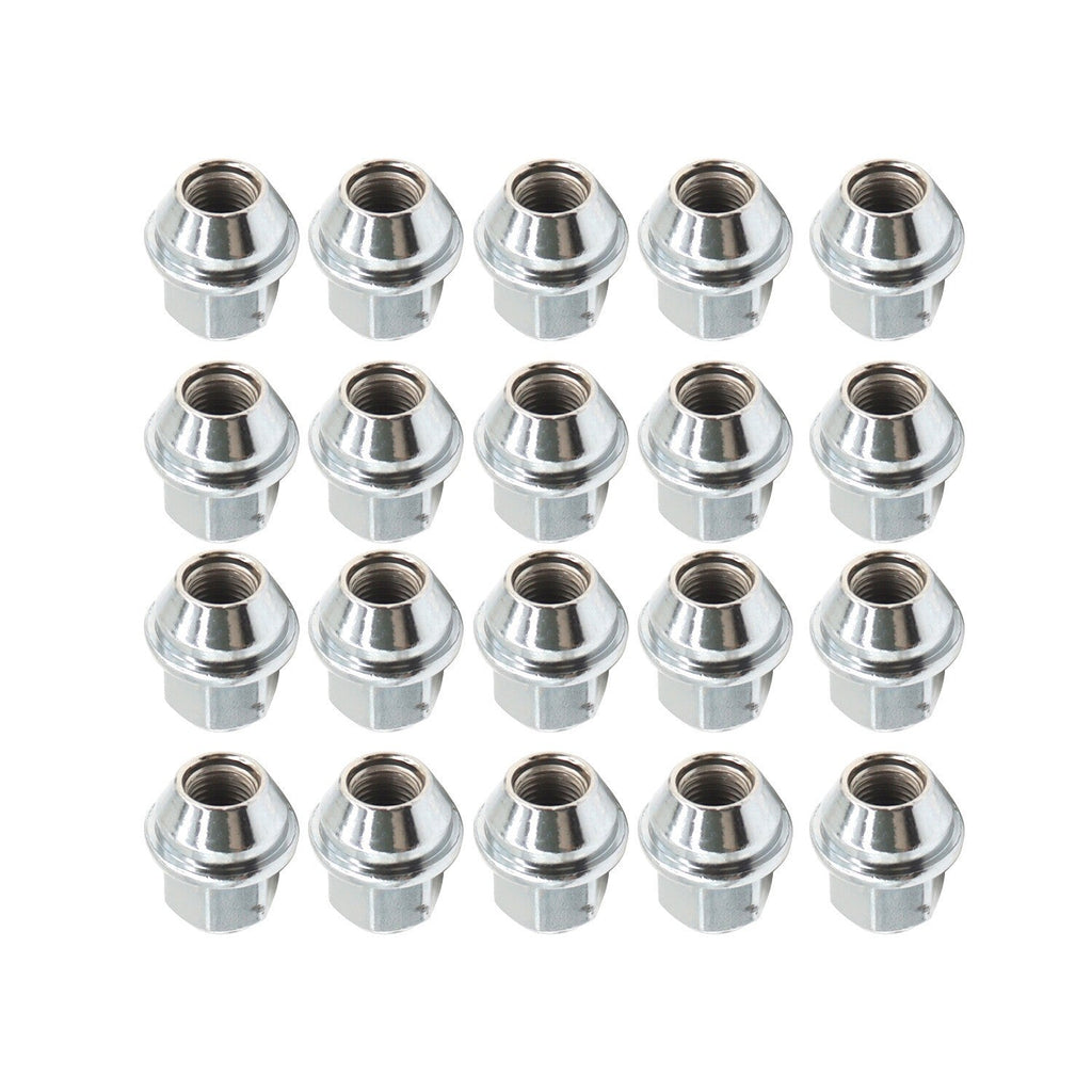 20Pcs 14x1.5 Chrome Lug Nuts ACPZ1012M/D for 2015-23 Ford Edge Mustang