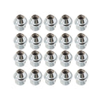 20Pcs 14x1.5 Chrome Lug Nuts ACPZ1012M/D for 2015-23 Ford Edge Mustang