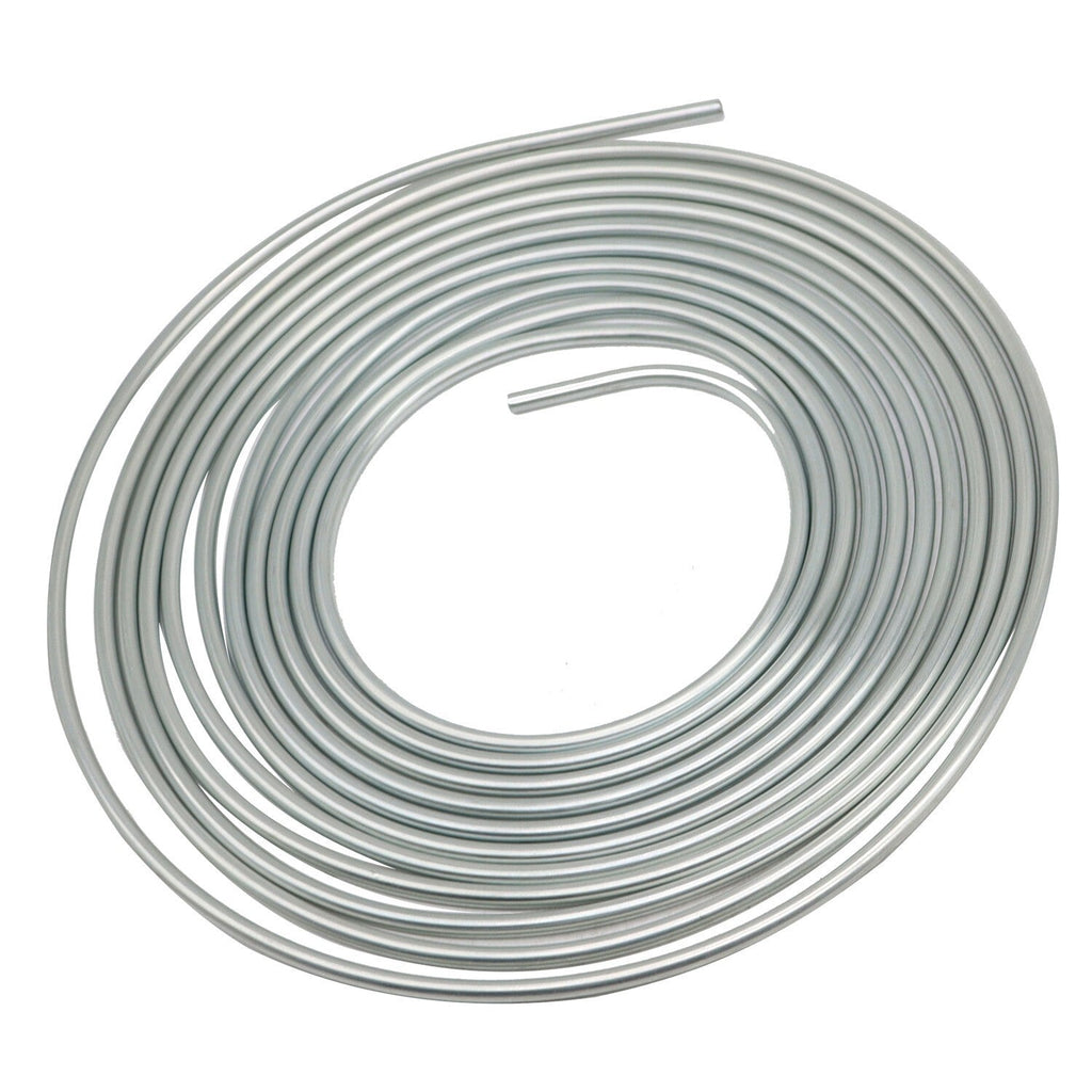 25 Ft Zinc-Coated Brake Line Tubing Kit 3/16 & 1/4 with 32 Fittings