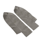 2pcs Front Armrest Door Panels Cover Gray Leather for 2007-2012 Honda CR-V