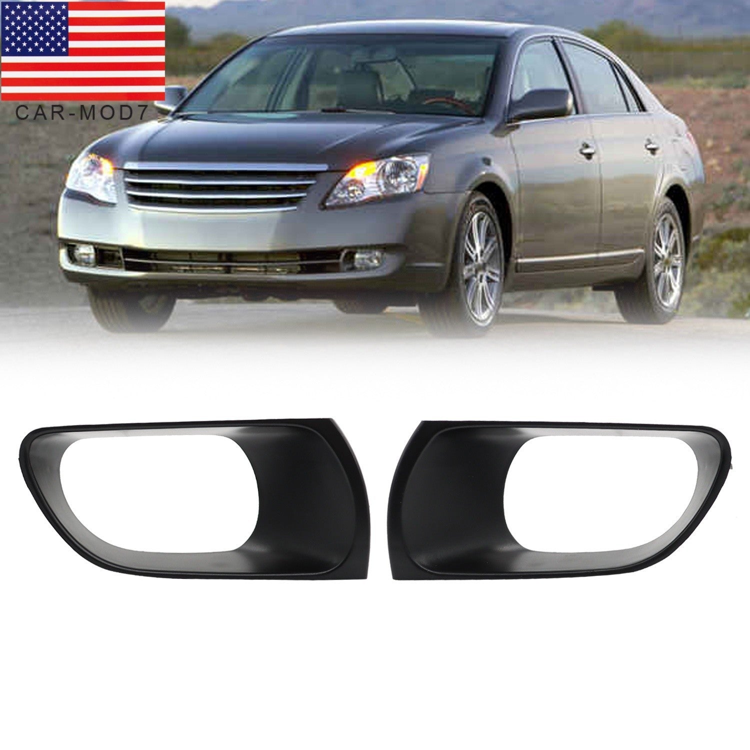 2Pc Fog Light Cover Trim Set Left Right for 2005-2007 Toyota Avalon
