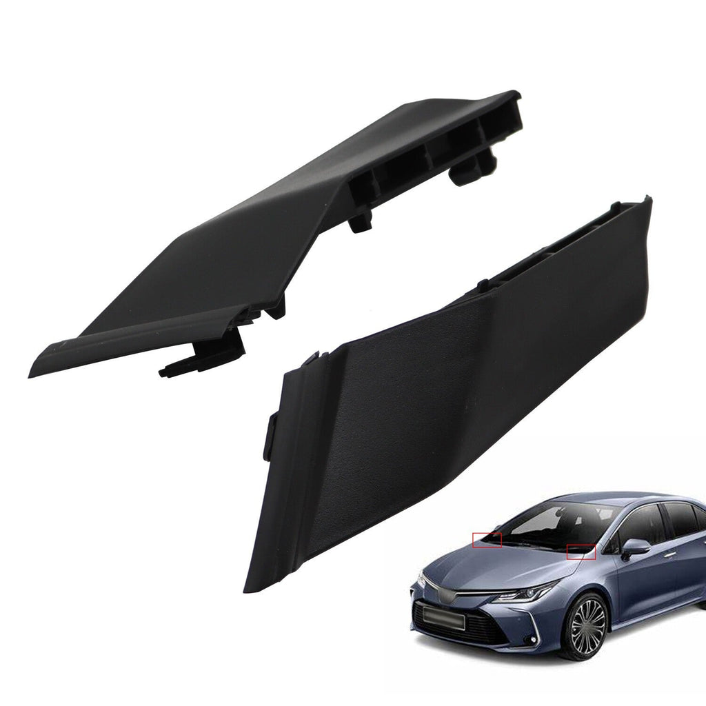 2pcs Front Windshield Wiper Cowl Covers Trim for 2014-2019 Toyota Corolla