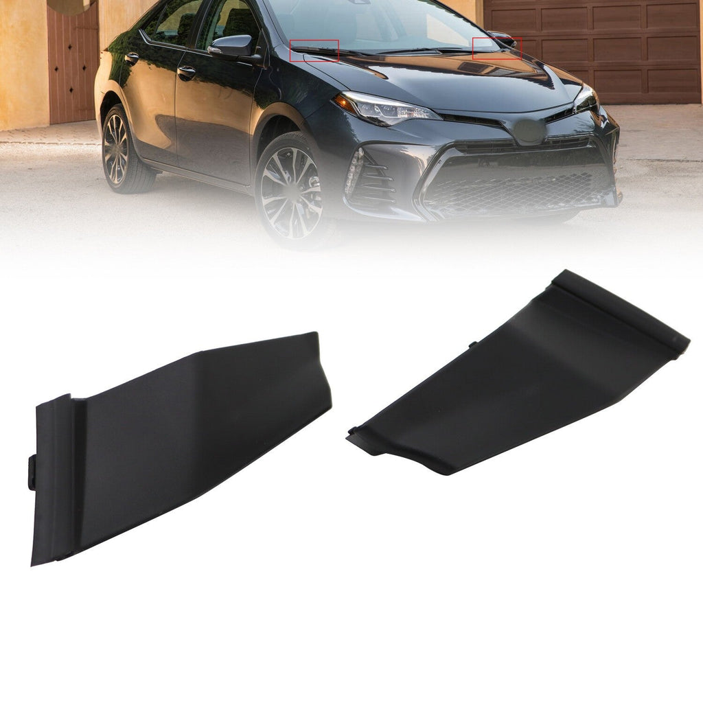 2pcs Front Windshield Wiper Cowl Covers Trim for 2014-2019 Toyota Corolla