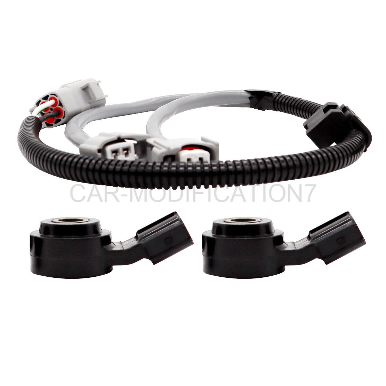 2Pcs Knock Sensor with Harness for Lexus ES330 RX330 2004-2008 RX400H