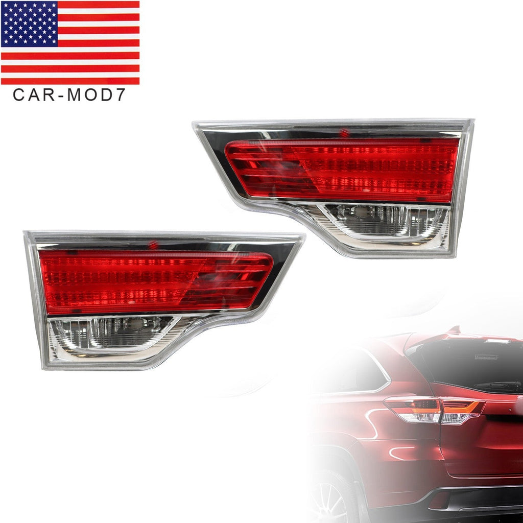 2PCS Tail Light Inner Driver & Passenger Side Fit 2014-2016 Toyota Highlander