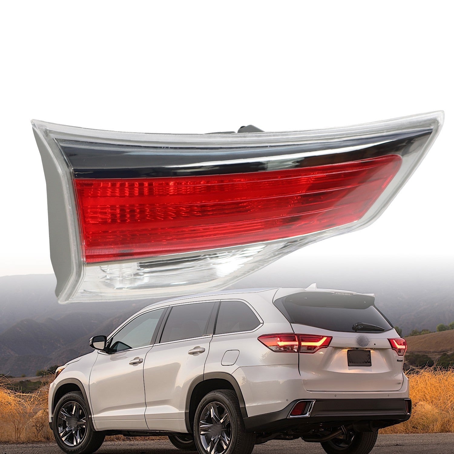 2PCS Tail Light Inner Driver & Passenger Side Fit 2014-2016 Toyota Highlander