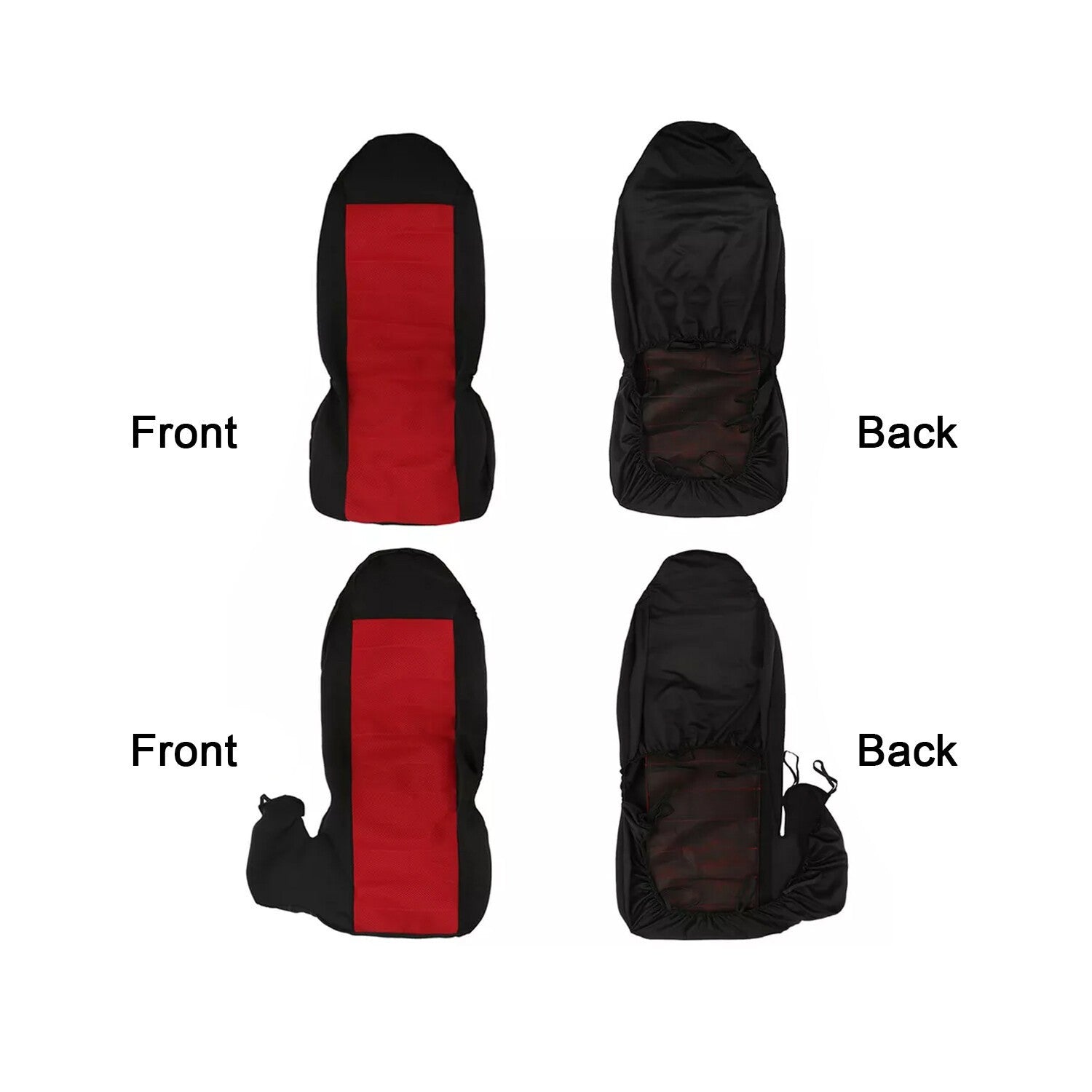 2PC Front Seat Covers for Ford Ranger 2004-2012 60/40 Highback Replacement