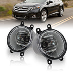 Clear Lens Fog Lights Bumper Replacement for Toyota Venza 2009-2015 2PCS