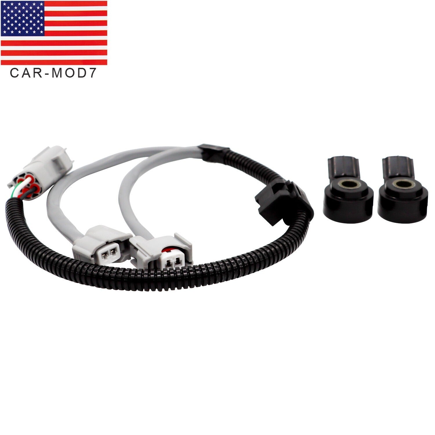 2x Knock Sensor w/Harness for Toyota 4Runner SR5 & RAV4 4.0L 4.7L 2.5L 3.5L V6