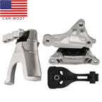 3pcs Engine & Transmission Mounts for 2016-2019 Honda Civic L4 2.0L Auto