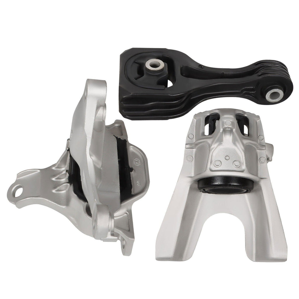 3pcs Engine & Transmission Mounts for 2016-2019 Honda Civic L4 2.0L Auto
