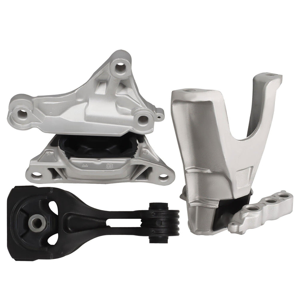 3pcs Engine & Transmission Mounts for 2016-2019 Honda Civic L4 2.0L Auto