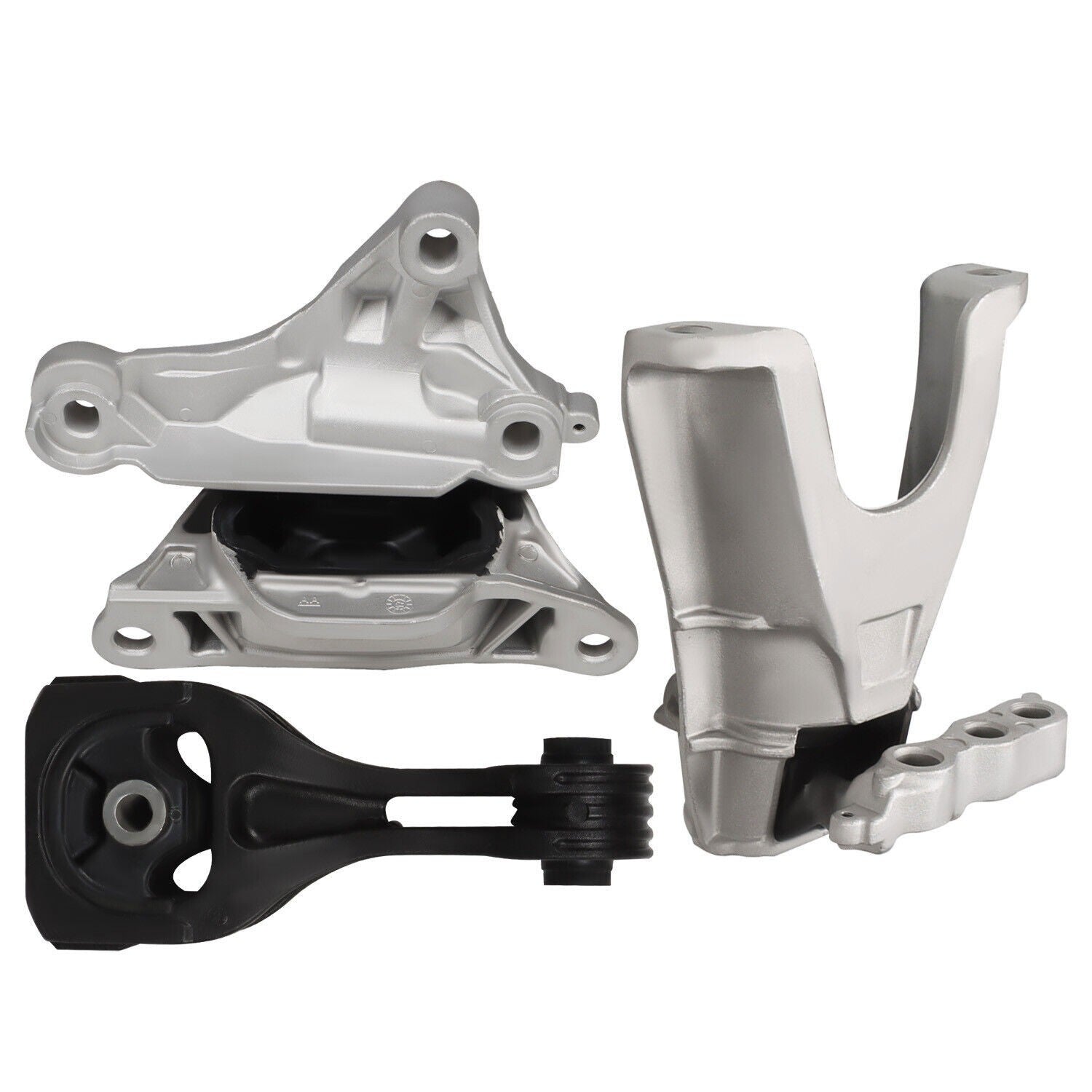 3pcs Engine & Transmission Mounts for 2016-2019 Honda Civic L4 2.0L Auto