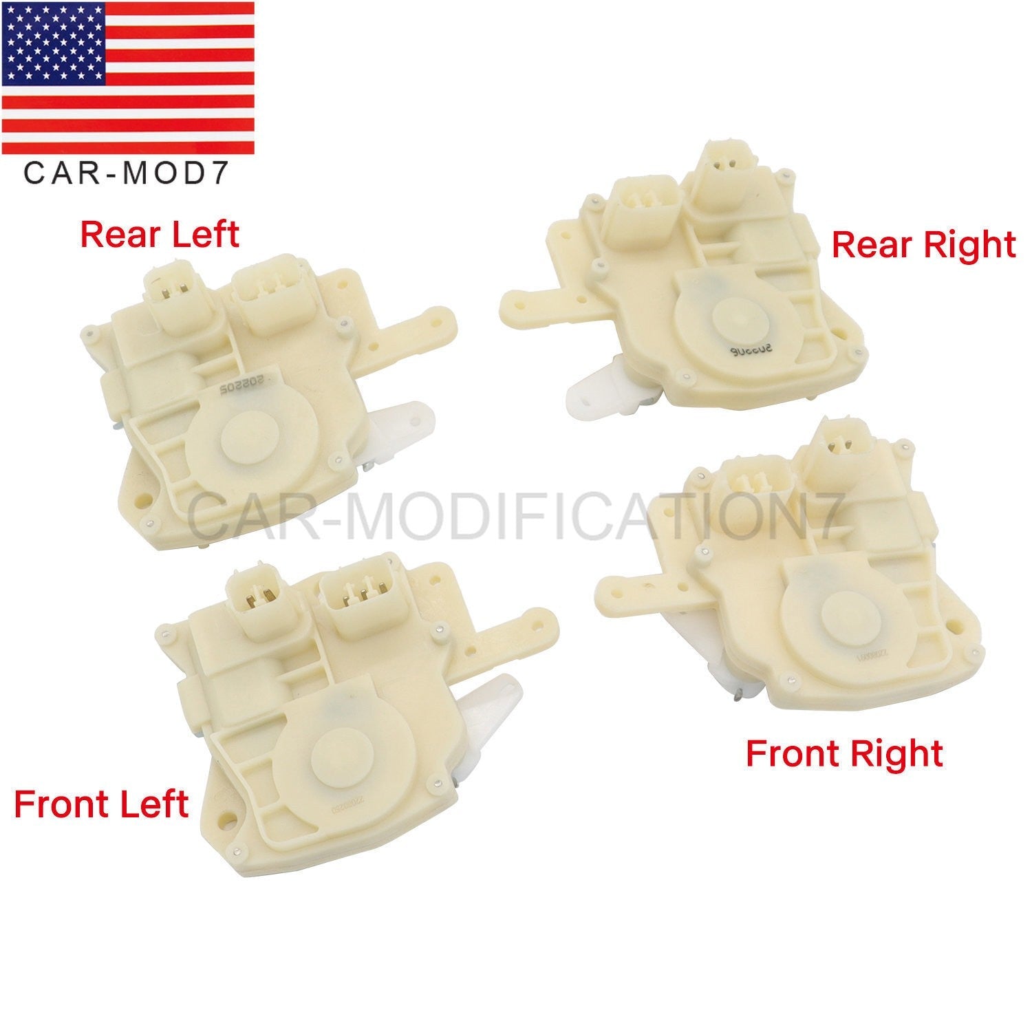 4 PCS Power Door Lock Actuators Front Rear Left Right for Honda 72115S84A01