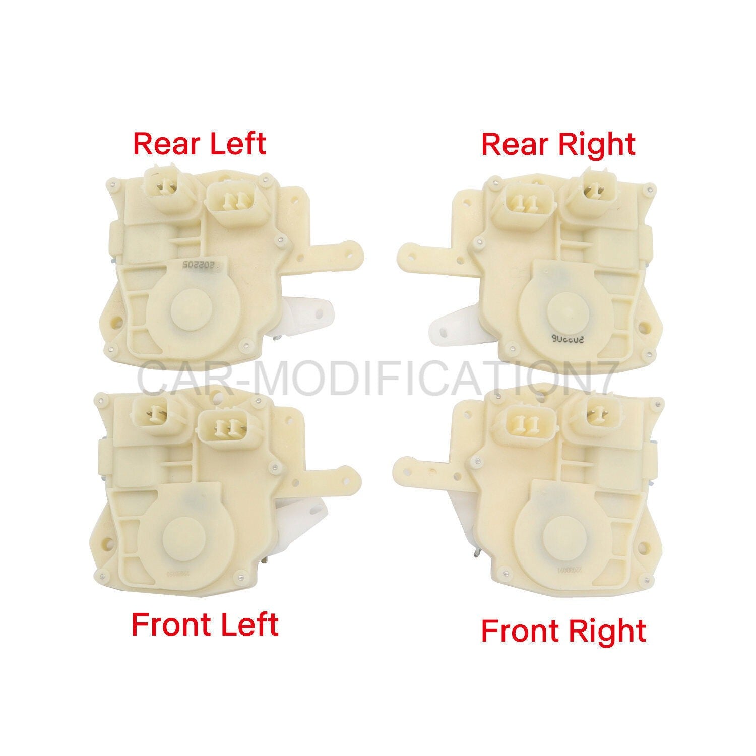 4 PCS Power Door Lock Actuators Front Rear Left Right for Honda 72115S84A01
