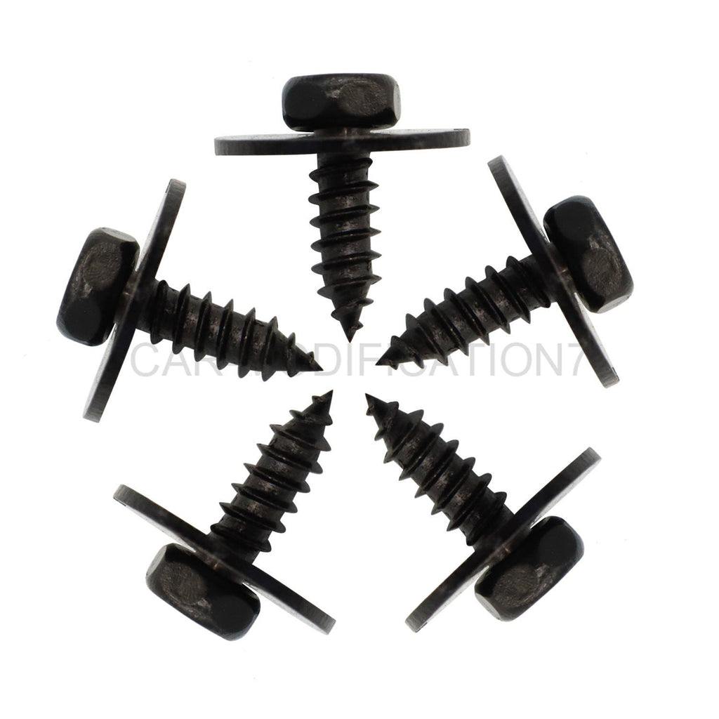 40Pcs Metal Car Fender Bumper Retainer U Nut Clips Body Screw Fasteners