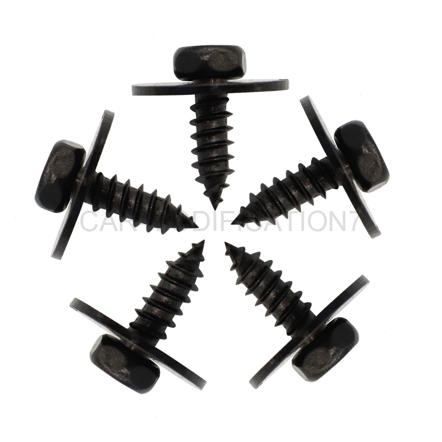 40Pcs Metal Car Fender Bumper Retainer U Nut Clips Body Screw Fasteners