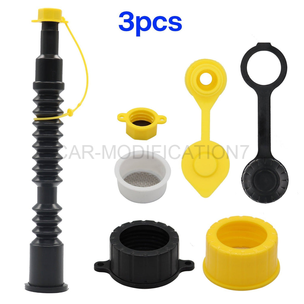 3PK Replacement Fuel Spout with Vent Kit for Old Gas Can Diesel Water Jug