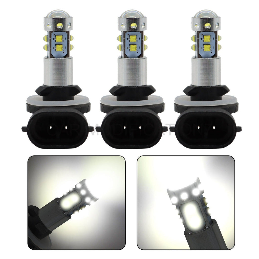 3x LED Headlight Bulbs for Polaris Sportsman 500-850 XP New Replacement