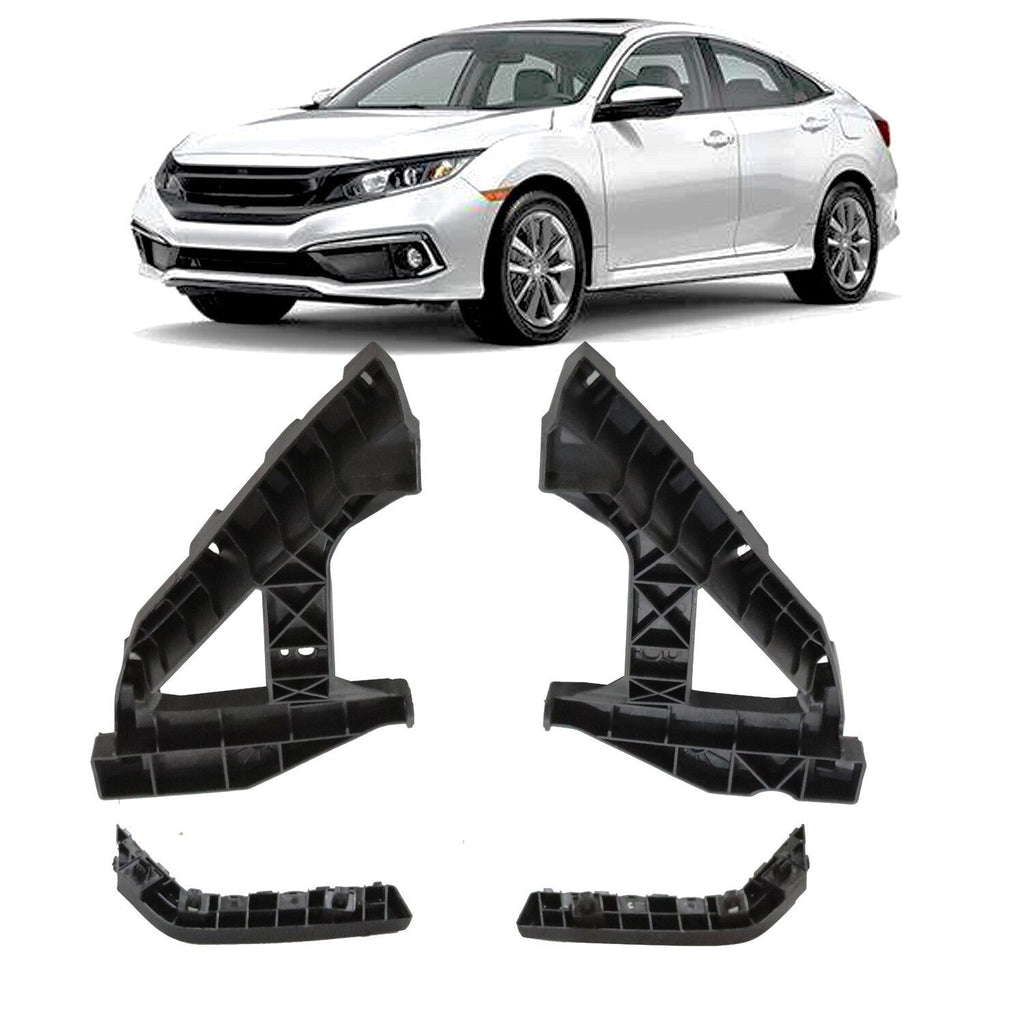 4PC Headlight Brackets Front Mount Retainer for 2016-2021 Honda Civic Sedan