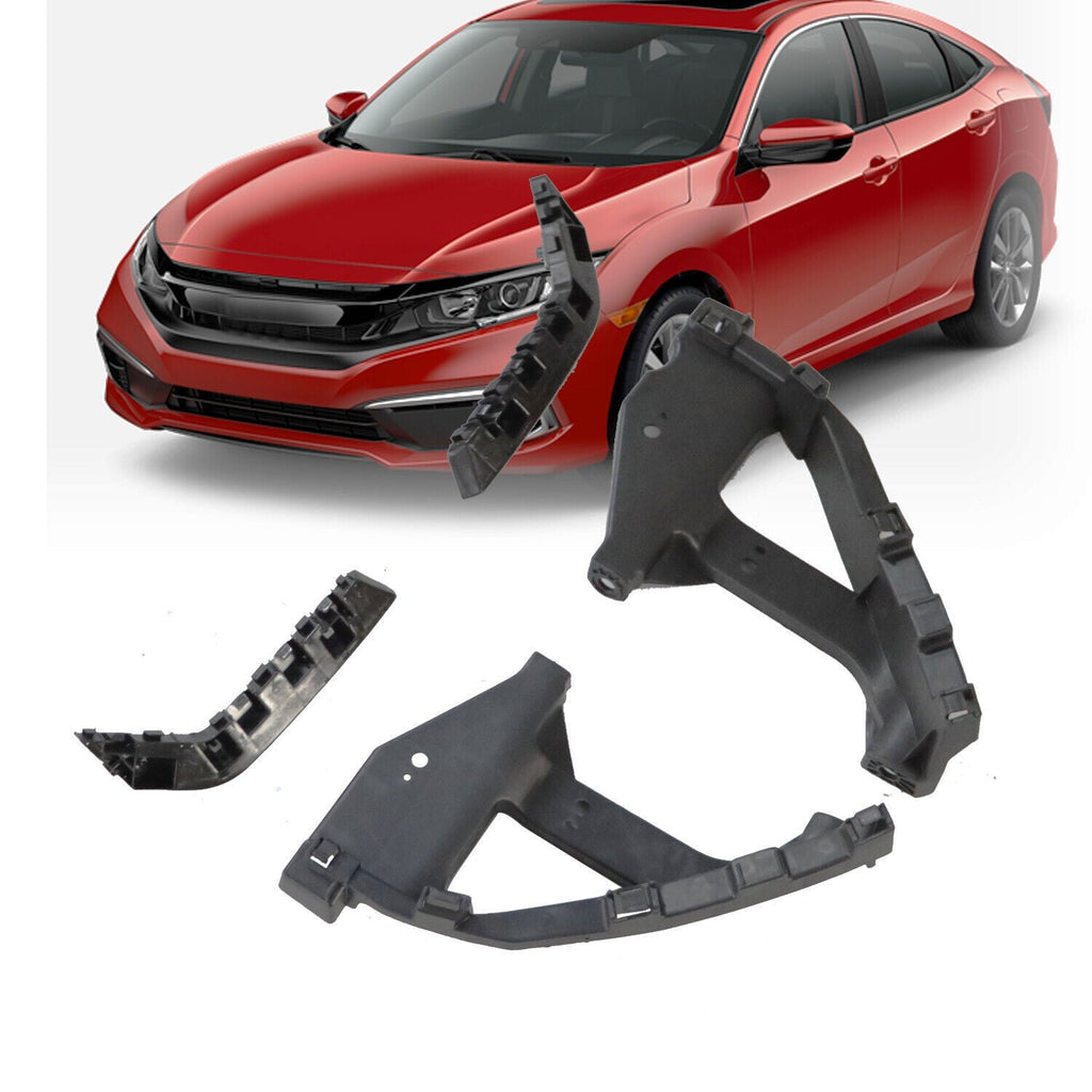 4PC Headlight Brackets Front Mount Retainer for 2016-2021 Honda Civic Sedan