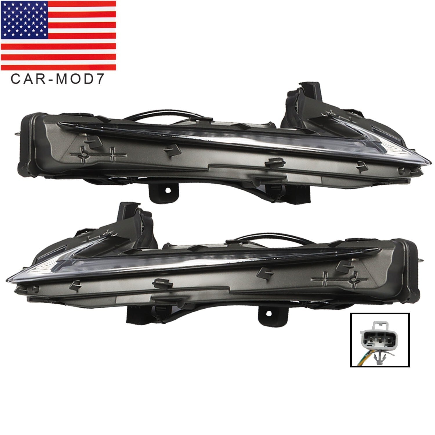 2PCS LH & RH Daytime Running Lights for 2014-2016 Lexus IS250 IS300 IS200t