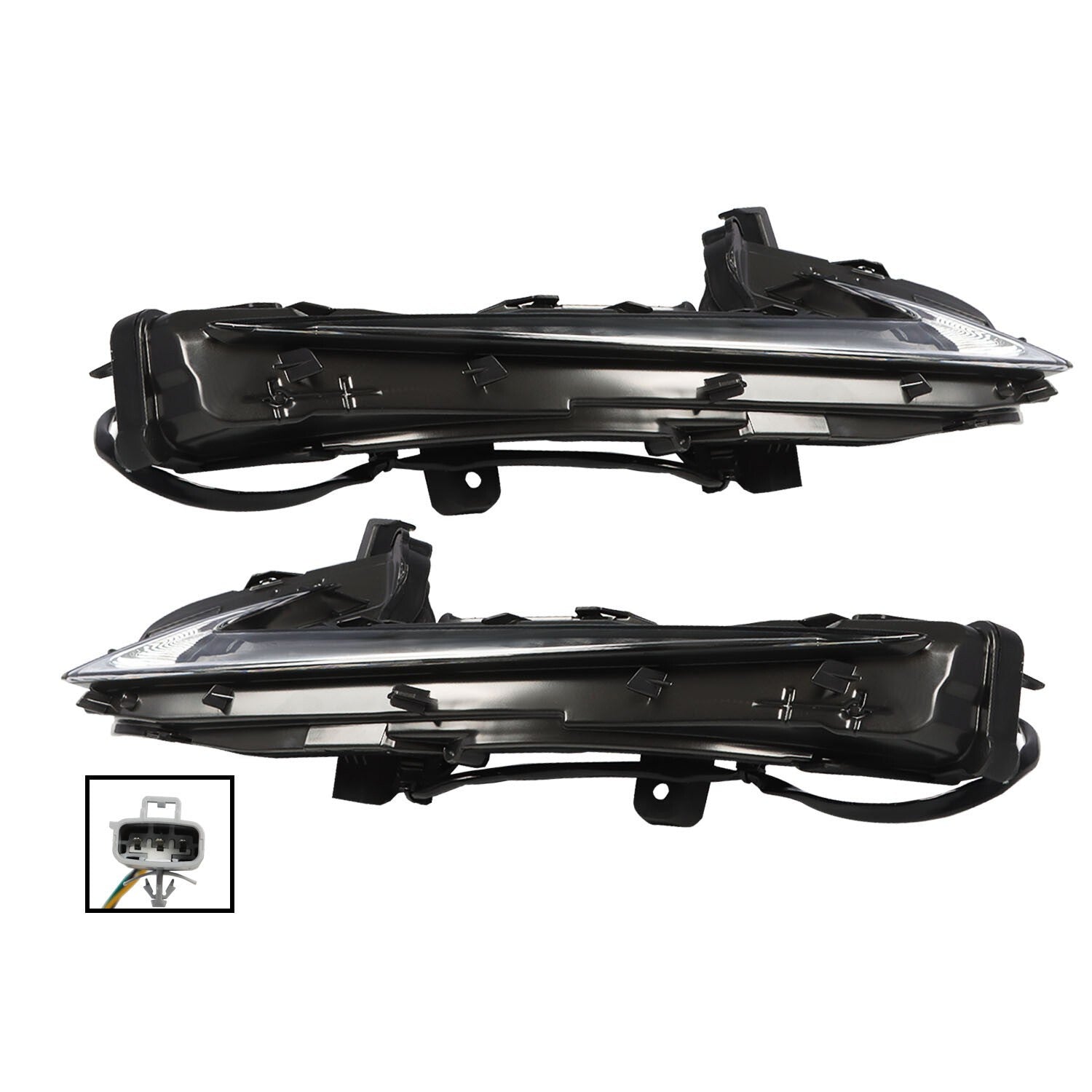 2PCS LH & RH Daytime Running Lights for 2014-2016 Lexus IS250 IS300 IS200t