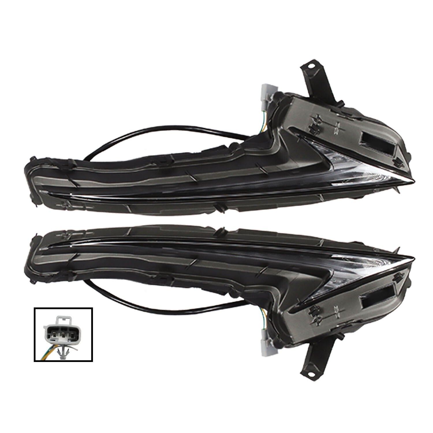 2PCS LH & RH Daytime Running Lights for 2014-2016 Lexus IS250 IS300 IS200t