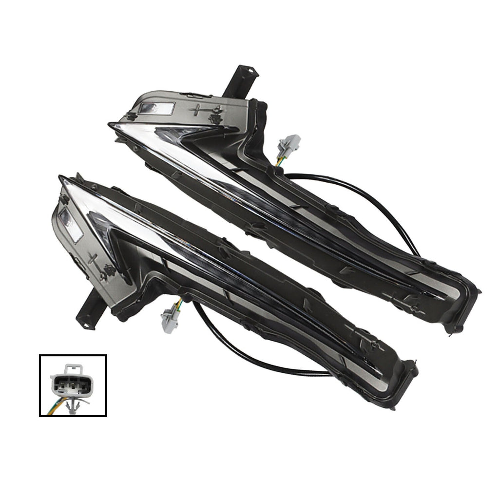 2PCS LH & RH Daytime Running Lights for 2014-2016 Lexus IS250 IS300 IS200t